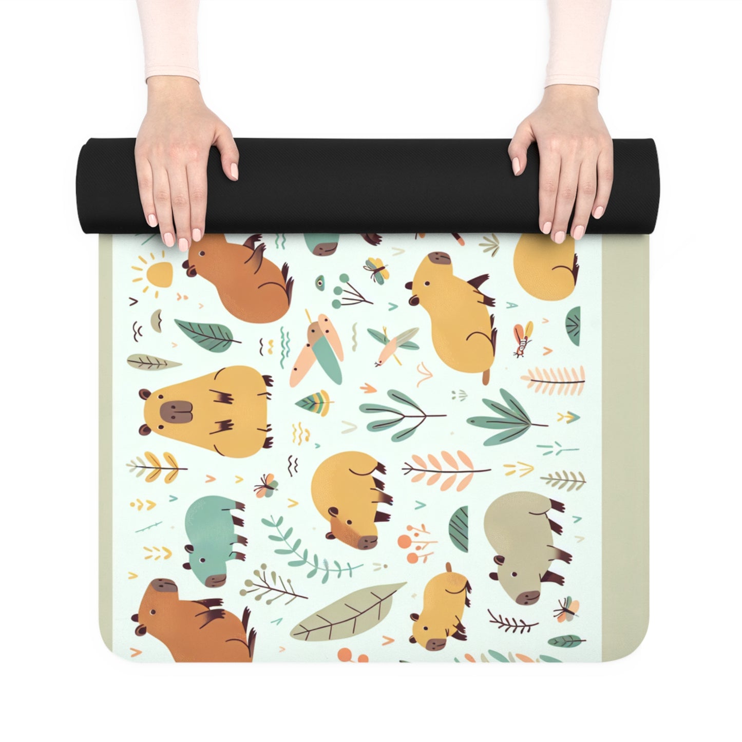 Yoga Mat - Capybara Pattern Design
